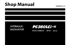 Komatsu PC360LCi-11 Hydraulic Excavator Service Repair Shop Manual