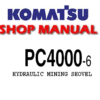 Komatsu PC4000-6 Hydraulic Mining Shovel Service Repair Manual