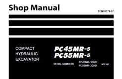 Komatsu PC45MR-5 , PC55MR-5 COMPACT HYDRAULIC EXCAVATOR Service Repair Shop Manual