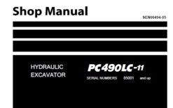 Komatsu PC490LC-11 Hydraulic Excavator Service Repair Shop Manual