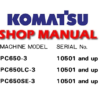 Komatsu PC650-3 , PC650LC-3 , PC650SE-3 Excavator Service Repair Manual (S/N: 10501 and up)
