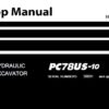 Komatsu PC78US-10 Hydraulic Excavator Service Repair Shop Manual (30001 and up)