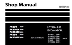 Komatsu PC800-8E0 , PC800LC-8E0 , PC800SE-8E0 , PC850-8E0 , PC850SE-8E0 Hydraulic Excavator Service Repair Shop Manual
