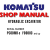 Komatsu PC80MR-3 Hydraulic Excavator Service Repair Manual (S/N: F00003 and up)
