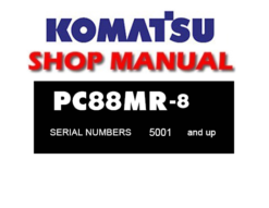 Komatsu PC88MR-8 Hydraulic Excavator Service Repair Manual (S/N: 5001 and up)