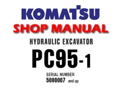 Komatsu PC95-1 Hydraulic Excavator Service Repair Manual (S/N: 5000007 and up)