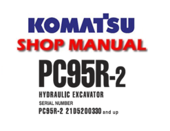 Komatsu PC95R-2 Hydraulic Excavator Service Repair Manual (SN 21D5200330 and up)