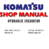 Komatsu PW160-7H Hydraulic Excavator Service Repair Manual (SN: H50051 and up)