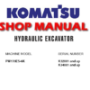 Komatsu PW170ES-6K Hydraulic Excavator Service Repair Manual (SN: K32001 and up , K34001 and up)