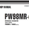 Komatsu PW98MR-6 Hydraulic Excavator Service Repair Shop Manual (F00003 and up)