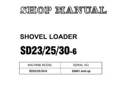 Komatsu SD23-6, SD25-6, SD30-6 Shovel Loaders Service Repair Shop Manual