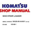 Komatsu SK820-5N Skid Steer Loader Service Repair Manual (SN: A40001 and up)