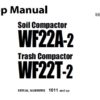 Komatsu Soil Compactor WF22A-2 , Trash Compactor WF22T-2 Service Repair Shop Manual