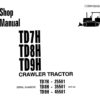 Komatsu TD7H, TD8H, TD9H CRAWLER TRACTOR Service Repair Manual (CEBM789H04)