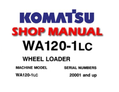 Komatsu WA120-1LC Wheel Loader Service Repair Manual (S/N: 20001 and up)