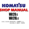 Komatsu WA120-3 , WA120L-3 Wheel Loader Service Repair Manual (S/N: A30001 and up , 54001-54103)