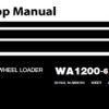 Komatsu WA1200-6 Wheel Loader Service Repair Shop Manual