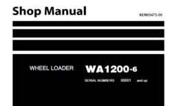 Komatsu WA1200-6 Wheel Loader Service Repair Shop Manual