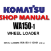 Komatsu WA150-1 Wheel Loader Service Repair Manual (S/N: 10001 and up)