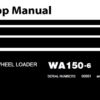 Komatsu WA150-6 Wheel Loader Service Repair Shop Manual