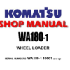 Komatsu WA180-1 Wheel Loader Service Repair Manual (S/N: 10001 and up)