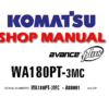 Komatsu WA180PT-3MC Wheel Loader Service Repair Manual (S/N: A88001 and up)