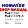 Komatsu WA200-5 , WA200PT-5 Wheel Loader Service Repair Manual (S/N: 65001 and up)