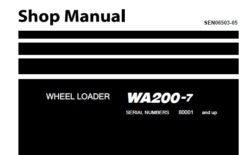 Komatsu WA200-7 Wheel Loader Service Repair Shop Manual