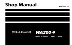 Komatsu WA200-8 Wheel Loader Service Repair Shop Manual