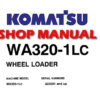 Komatsu WA320-1LC Wheel Loader Service Repair Manual (S/N: A25001 and up)