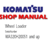 Komatsu WA320-3 Wheel Loader Service Repair Manual (SN WA320H20051 and up)