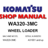 Komatsu WA320-3MC Wheel Loader Service Repair Manual (S/N: A31001 and up)