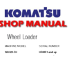 Komatsu WA320-5H Wheel Loader Service Repair Manual (S/N: H50051 and up)