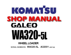 Komatsu WA320-5L Wheel Loader Service Repair Manual (S/N: A32001 and up)