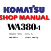 Komatsu WA380-1 Wheel Loader Service Repair Manual (S/N: 10001 and up)