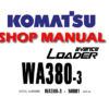 Komatsu WA380-3 Wheel Loader Service Repair Manual (S/N: 50001 and up)