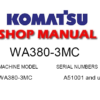 Komatsu WA380-3MC Wheel Loader Service Repair Manual (S/N: A51001 and up)