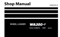 Komatsu WA380-7 Wheel Loader Service Repair Shop Manual