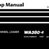 Komatsu WA380-8 Wheel Loader Service Repair Shop Manual
