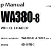 Komatsu WA380-8 Wheel Loader Service Repair Shop Manual (A74001 and up)