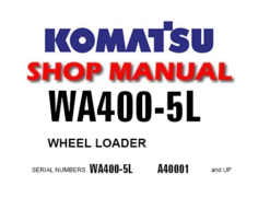 Komatsu WA400-5L Wheel Loader Service Repair Manual (S/N: A40001 and up)