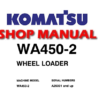 Komatsu WA450-2 Wheel Loader Service Repair Manual (S/N: A25001 and up)