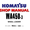 Komatsu WA450-3 Wheel Loader Service Repair Manual (S/N: 53001 and up)
