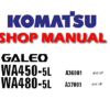 Komatsu WA450-5L, WA480-5L Galeo Wheel Loader Service Repair Manual (S/N: A36001 and, A37001 and up)