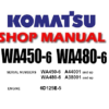Komatsu WA450-6, WA480-6 Wheel Loader Service Repair Manual (S/N: A44001 and up, A38001 and up)