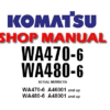 Komatsu WA470-6, WA480-6 Wheel Loader Service Repair Manual (S/N: A46001 and up, A48001 and up)