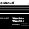 Komatsu WA470-6 , WA480-6 Wheel Loader Service Repair Shop Manual