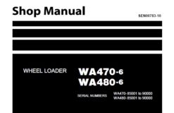 Komatsu WA470-6 , WA480-6 Wheel Loader Service Repair Shop Manual