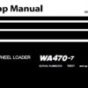 Komatsu WA470-7 Wheel Loader Service Repair Shop Manual
