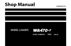 Komatsu WA470-7 Wheel Loader Service Repair Shop Manual